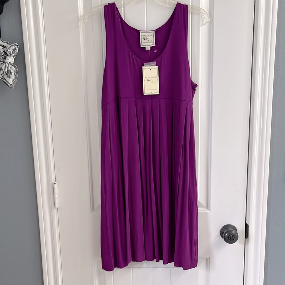 Purple Sleeveless Dress